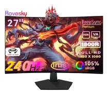 Comprar Monitor Gamer Curvo Rovesky 27 Ips 2ms Hdmi 240hz Fhd Black