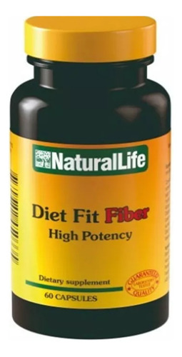 Diet Fit Fiber Natural Life® X 60 Caps. - Reductor De Peso