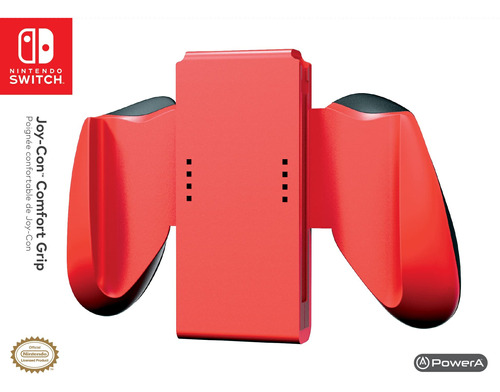 Nintendo Switch Comfort Grip Nuevo Y Sellado En Rojo Y Negro