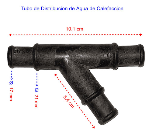 Conector Yee ( Y ) Mangueras De Calefaccion 3 Vias