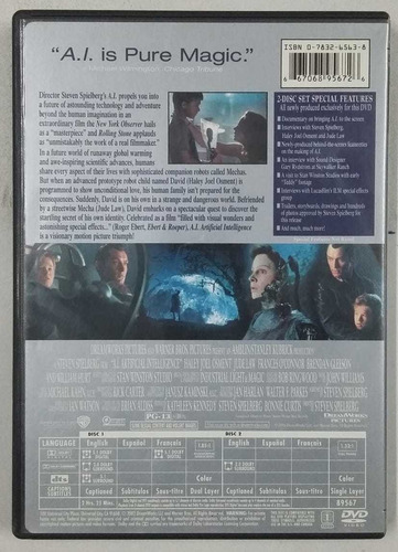 Dvd Artificial Intelligence - Inteligencia Artificial (Usado)