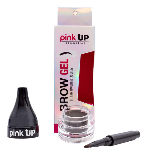 Brow Gel De Larga Duración Pink Up Cosmetics Tono Brown