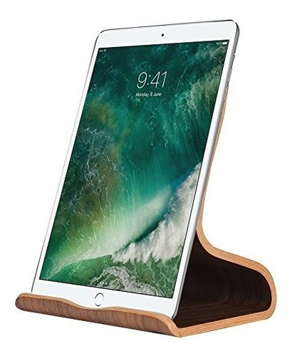 Samdi Tablet Stand, Soporte De Madera Del iPad: Base De Escr