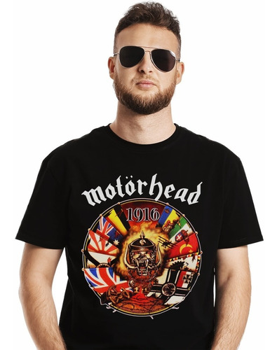 Polera Motorhead 1916 Metal Impresión Directa