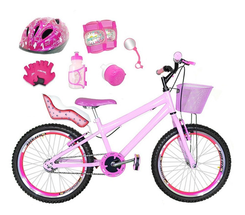 Imagem 1 de 1 de Bicicleta Aro 20 Rosa Bb Kit Aero Pink Completa Cfa3f