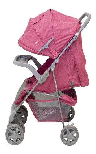Imagen 2 de 4 de Carriola de paseo Prinsel Sevilla LX rosa con chasis color gris