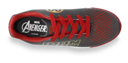 Imagem 3 de 5 de Chuteira Masculina Infantil Tênis Futsal Marvel Heroi Quadra