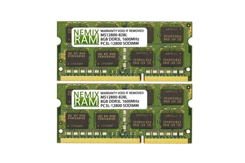 Memoria Ram 16gb (2x8gb) Ddr3-1600mhz Pc3-12800 2rx8 Sodimm 