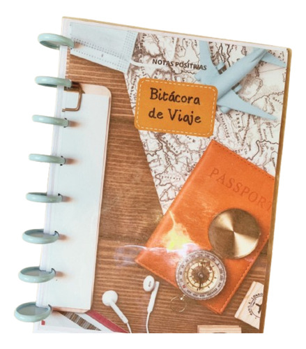 Bitácora De Viaje | Cuaderno Inteligente | A5 | 80hojas Varios Viaje 2025