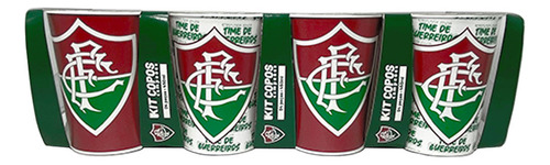 Copo Plástico Fluminense 450ml Luva Com 4 Unid