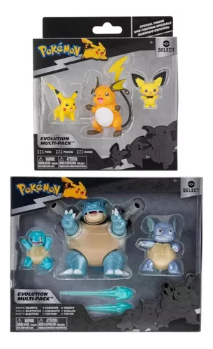 Compre Pokemon - 3 Figuras - Squirtle, Wartortle e Blastoise aqui na Sunny  Brinquedos.