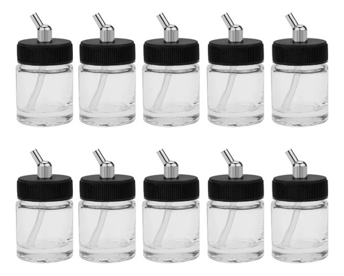 Botellas De Pintura Con Aerógrafo De Cristal, 10 Unidades, C