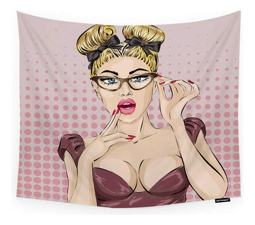 Tapiz Pared Para Mujer Diseño Pin-up Hgod Designs Colgar X