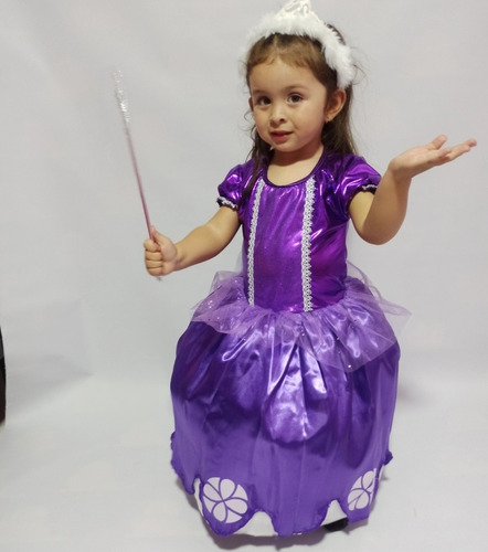 Disfraz Niña Princesa Sofia Cosplay Fiesta Halloween