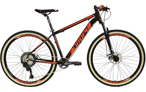 Mountain bike Dropp 2020 Z3 aro 29 15" 12v freios de disco mecânico câmbio GTS cor preto/laranja