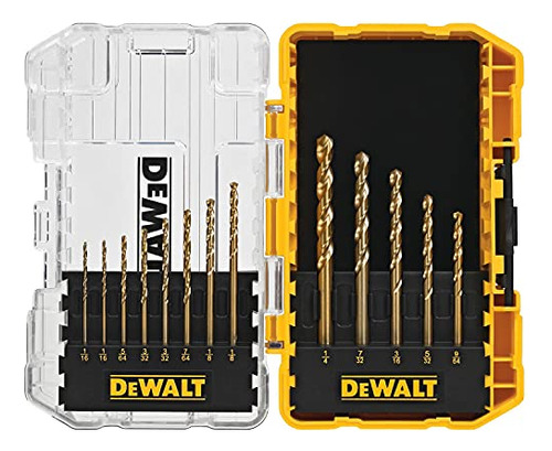 Dewalt Split-point Twist Drill-bit Assortment, Titanium Nitr