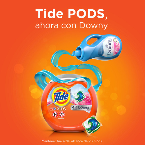 Detergente En Cápsulas Tide Pods 4 En 1 Downy 15 Unidades