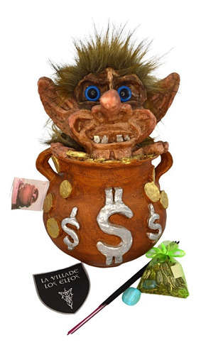 Troll Duende Gigante 30cm Riqueza Activado Personalizado