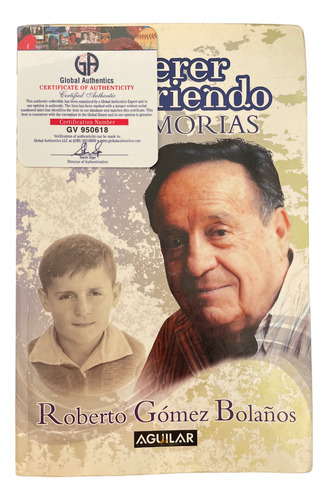 Autografo De Chespirito Autografiado X Roberto Gomez Bolaños (Usado)