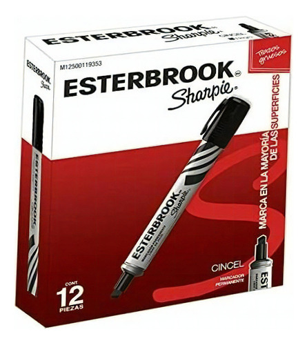 Sharpie M12500119353 Esterbrook Marcador Permanente Grueso, Color Negro