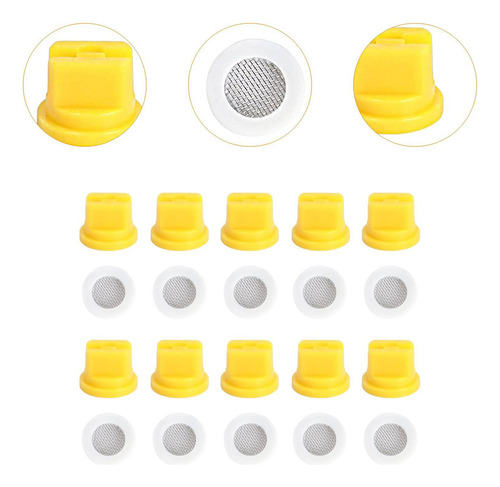 Para Bicos De Pulverização De Spray De Ventilador De Amarelo