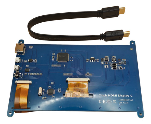 Pantalla Para Raspberry 1024*600, 7.0 Pulgadas