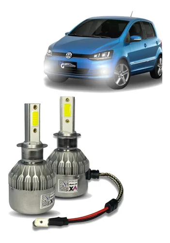 Kit Led Xenon Fox 2003 2004 05 A 2009 Farol Alto Baixo Milha