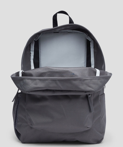 Mochila Escolar Jansport Cross Town Diseño Liso Gris Oscuro Liso