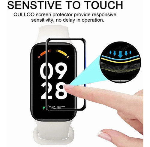 Película 3d P/ Xiaomi Smart Mi Band 9 Active Kit 2 Unidades