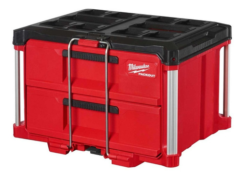 Caja de herramientas Milwaukee 48-22-8442 de plástico 22.2" x 16.3" x 14.3" roja y negra