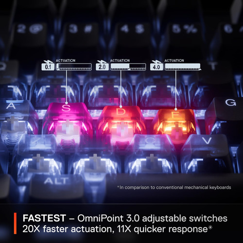Teclado Steelseries Apex Pro Gen 3 Omnipoint 3.0 Rgb Usb-c
