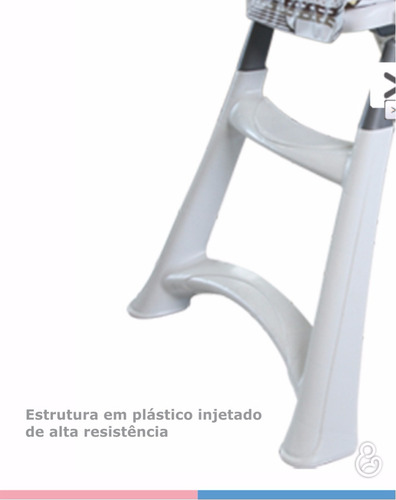 Imagem 4 de 5 de Cadeira De Alimentação Bebê 5070 Premium Galzerano Panda