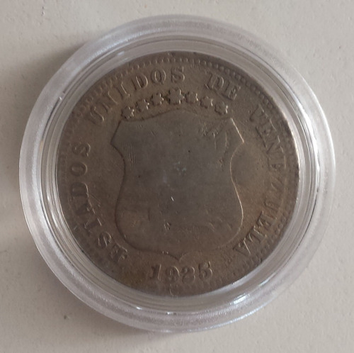 Difícil Moneda Venezuela 12 1/2 Céntimos 1925 Vg/f