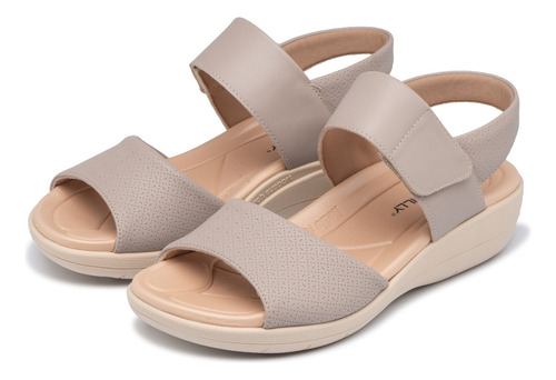 Sandalia Mujer Anabela Fascitis Taupe Piccadilly