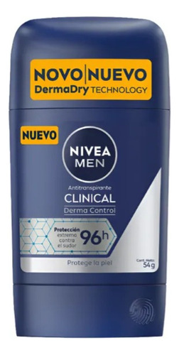 Nivea Clinical Antitranspirante En Barra Masculino 50ml