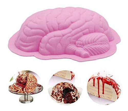 Silicone Brain Shape Mold, Silicone Diy Brain Mold Brain Cak