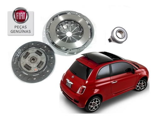 Kit Embreagem Fiat 500 1.4 Original Genuína Fiat Disco Platô