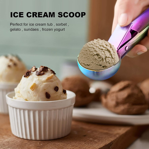 Cuchara De Helado De Acero Inoxidable Con Gatillo De Metal P