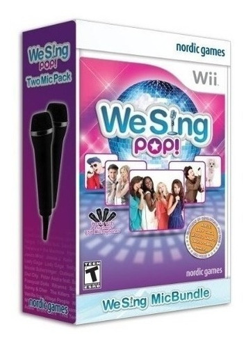 We Sing Pop With 2 Microphones Nintendo Wii (2 Mic Bundle