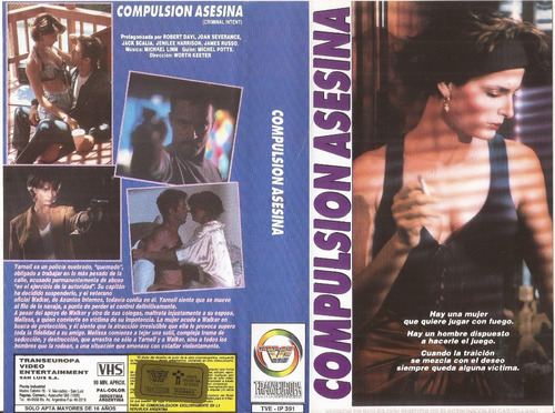 Compulsion Asesina Vhs Robert Davi Joan Severance Jack Scali