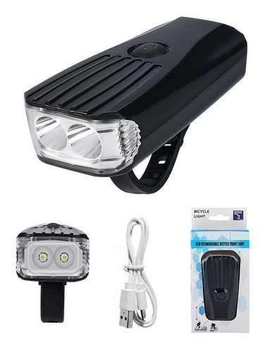 Luz Bicicleta Led Recargable Impermeable - Cob Emergencia