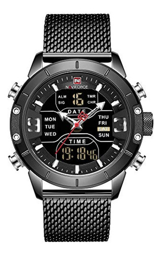Relógio masculino Naviforce Relógio digital Relógios masculinos Deporti