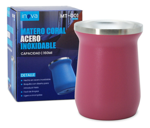  Mate Termico De Acero Inoxidable Inova Doble Capa Termica