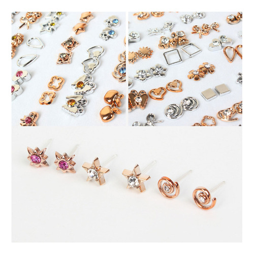 (a) Mini Aretes De Plástico Hipoalergénicos De Varios Estilo