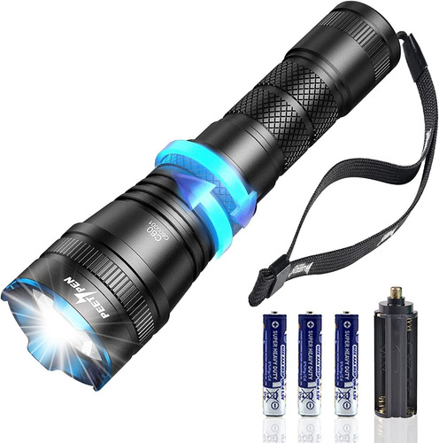 Peetpen C60 Super Bright Flashlight Zoomable, Led Flashlight