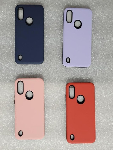 Funda Reforzada + Vidrio Templado Para Motorola E6s/e6i