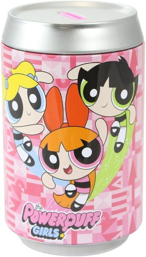 Cofrinho Lata Meninas Super Poderosas Powerpuff Girls Rosa