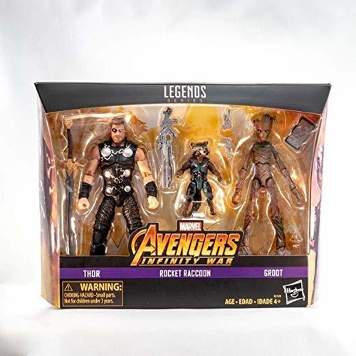 Entretenimiento Tierra Marvel Legends Thor, Rocket Y Acción 