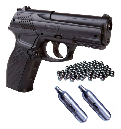 Pistola  Aire Comprimido Crosman C11 + 3 Co2 + 300bbs 4.5 Mm