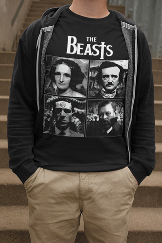 Camiseta Terror Hp Lovecraft Edgar Allan Poe Bram Stoker Mar